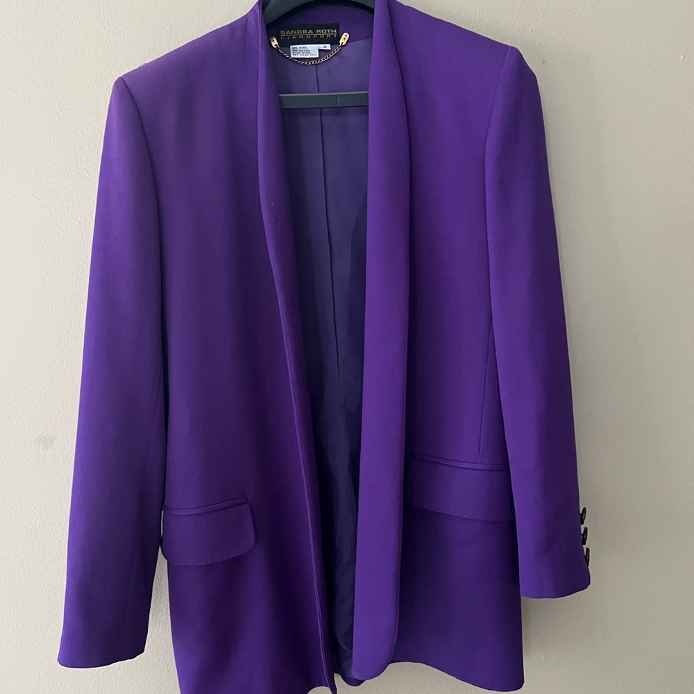 Like-new Vintage Purple Blazer